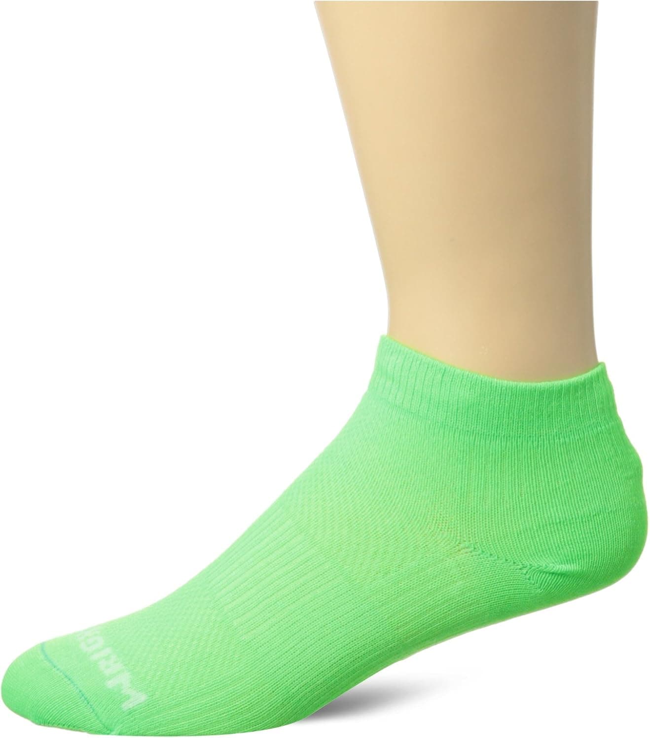 WrightSock Men's Coolmesh II Lo Single Pack, Neon Green, Sock Size:10-13/Shoe Size: 6-12