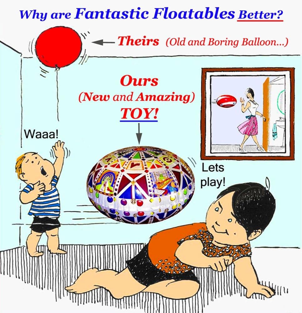SPACE PET Levitating Starfish 30 inch Flying Floating Anti-Gravity Toy HOVERS in MID-AIR - Interactive & Educational String-Less Pet Balloon for Kids & Adult Indoor Events