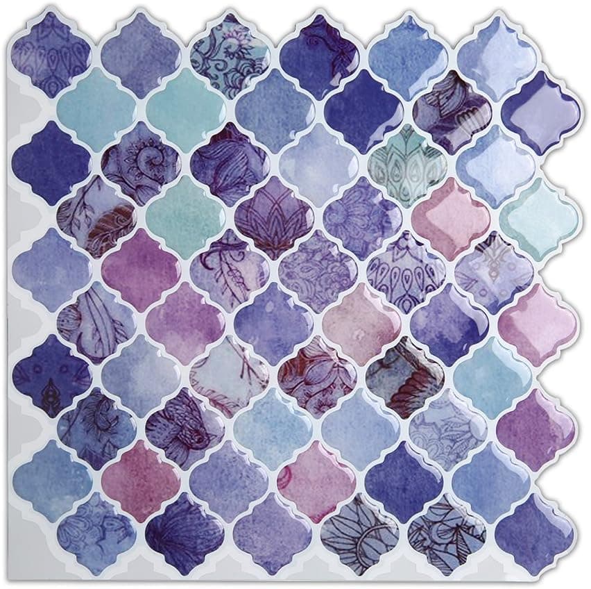 Magictiles Peel and Stick Tile for Kitchen Backsplash, Stick on Tiles for Wall Decorative, 10" x 10" (4 Tiles)