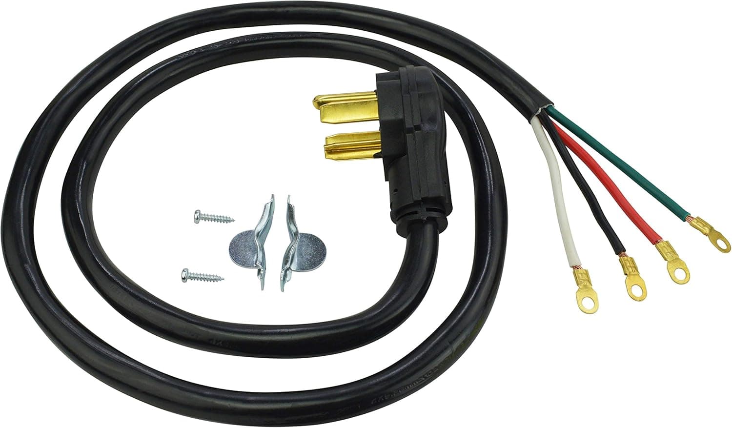 Prime RD100405 3-Pole 4-Wire SRDT 30A 125/250-Dryer Cord Volt, Gray, 5-Feet