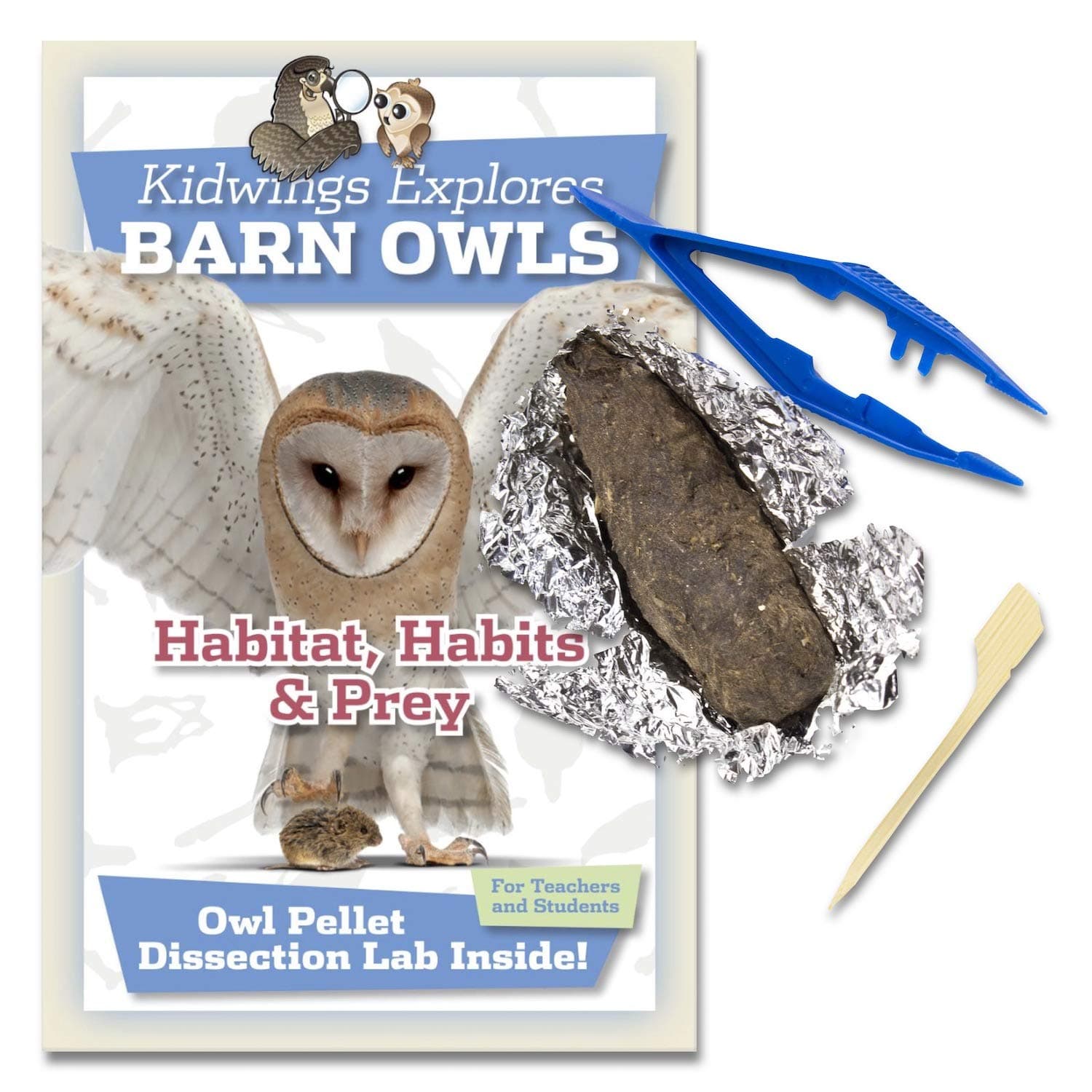 10-Pack OBDK Medium SW Barn Owl Pellet Kit with Tools & Guide