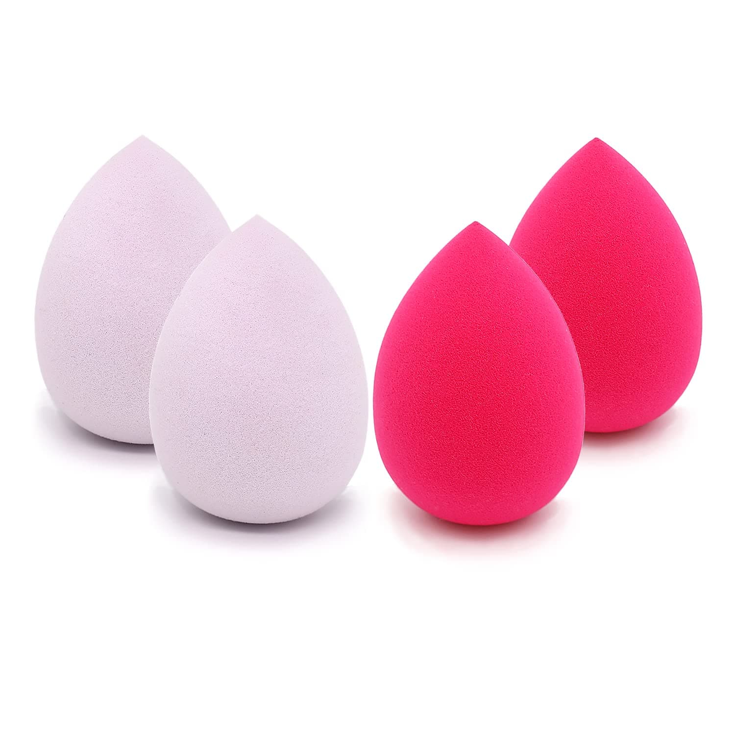 Beauty Makeup Sponge Blender, Chaosss &. Cosmetics Foundation, Blending Puff, Non Latex Blender for Foundation, Powders & Liquid Creams (4Pc)