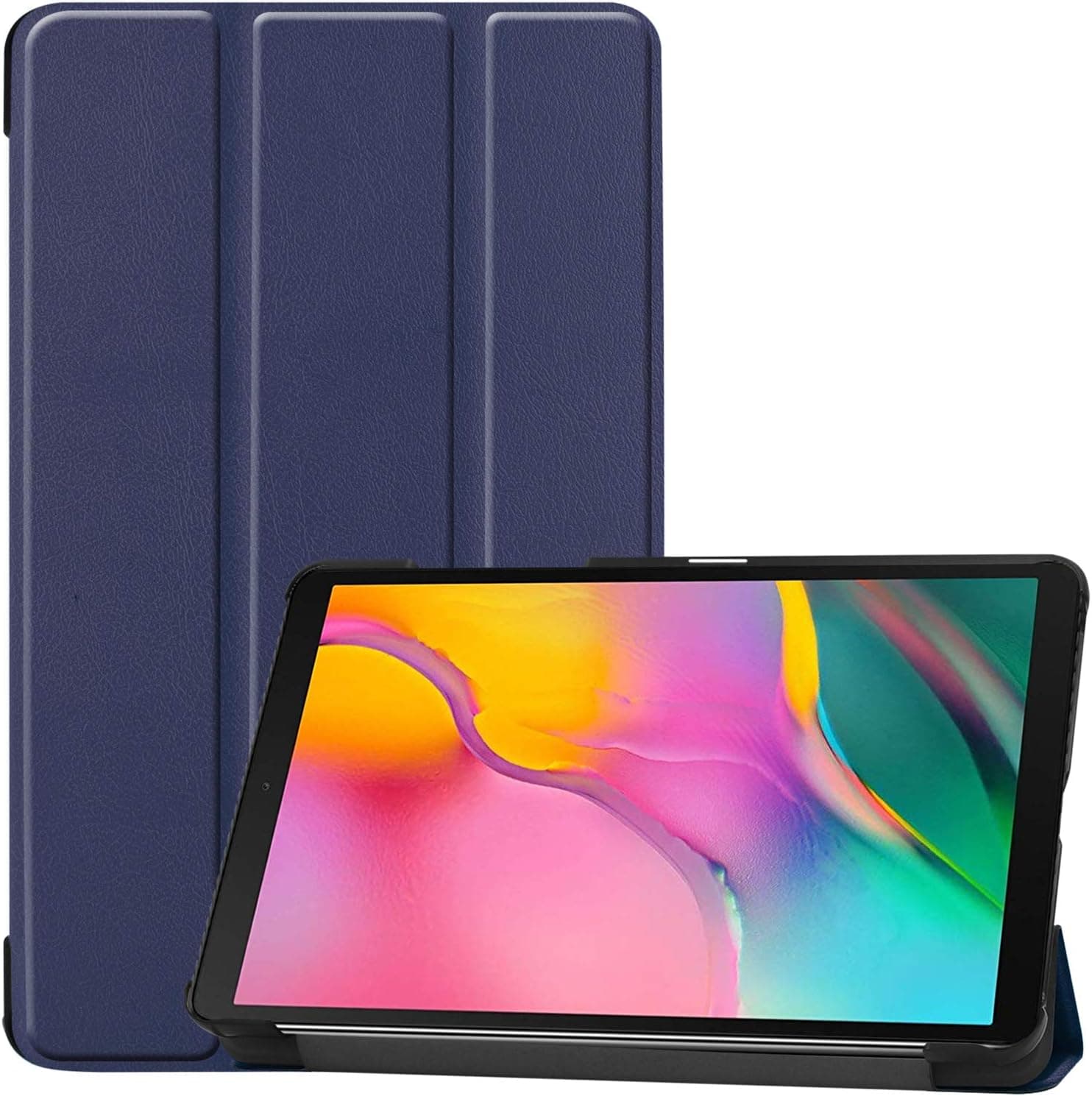 ProCase Galaxy Tab A 8.0 2019 Case T290 T295, Slim Light Cover Trifold Stand Hard Shell Folio Case for 8.0 inch Galaxy Tab A 2019 Without S Pen Model SM-T290 (Wi-Fi) SM-T295 (LTE) –Navy