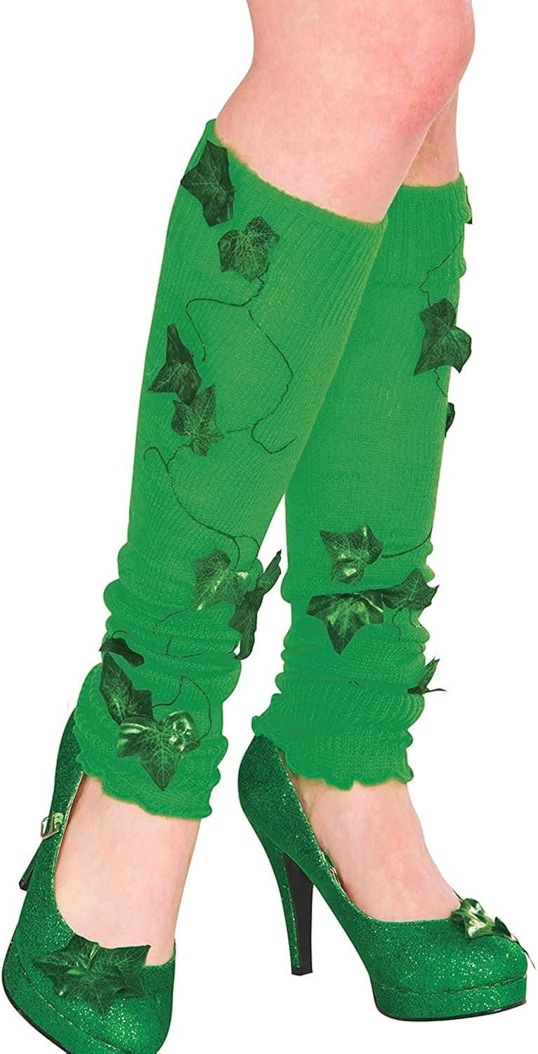 Rubie's Costume Co. Women's Standard DC Comics Poison Ivy Leg Warmers, Green, One Size