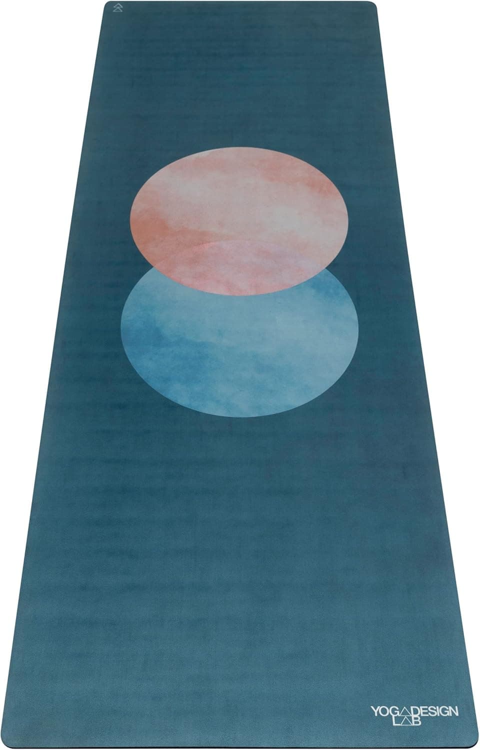 YOGA DESIGN LAB | The Combo Yoga Mat | 2-in-1 Mat+Towel | Eco Luxury | Ideal for Hot Yoga, Power, Bikram, Ashtanga, Sweat | Studio Quality | Includes Carrying Strap!