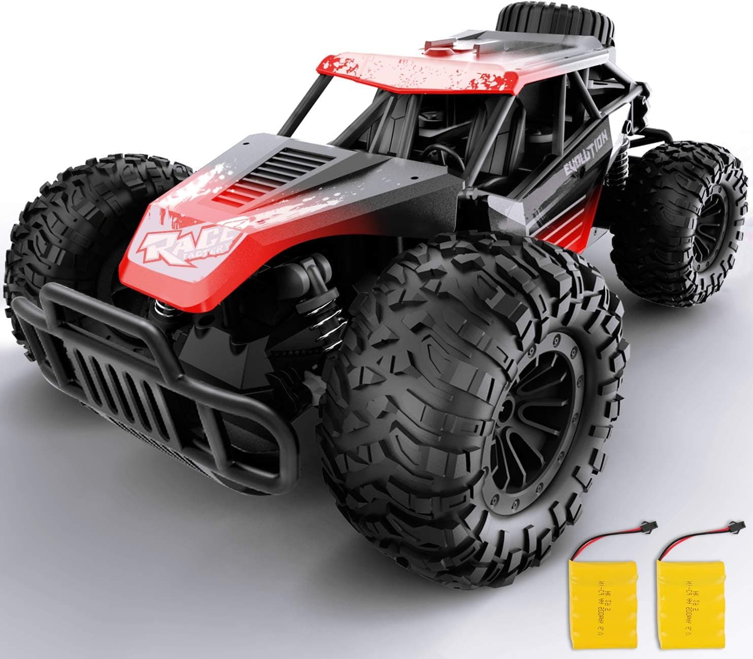 Gizmovine Remote Control Car, 1:14 Large Size High Speed Racing Off Road RC Cars with 2 Rechargeable Batteries, Waterproof RC Monster Trucks Electric Toy Vehicle Drift Car for Boys Teens Adults