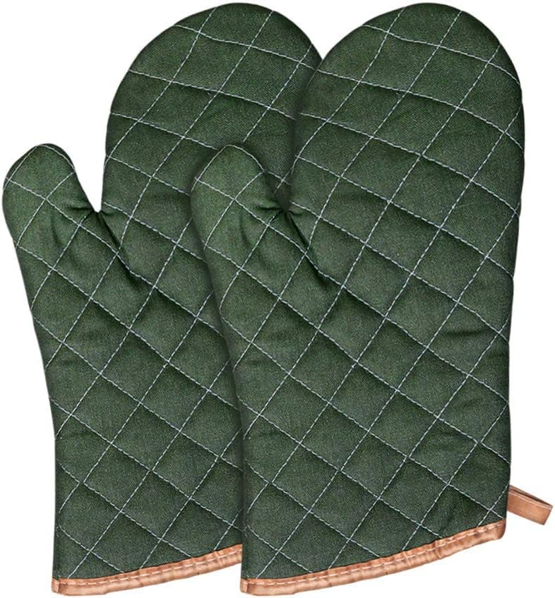 Ladysen 1 Pair Kitchen Gloves , 480°F Heat Resistant Kitchen Cooking Gloves for Safe BBQ Microwave Camping - 12inch Long