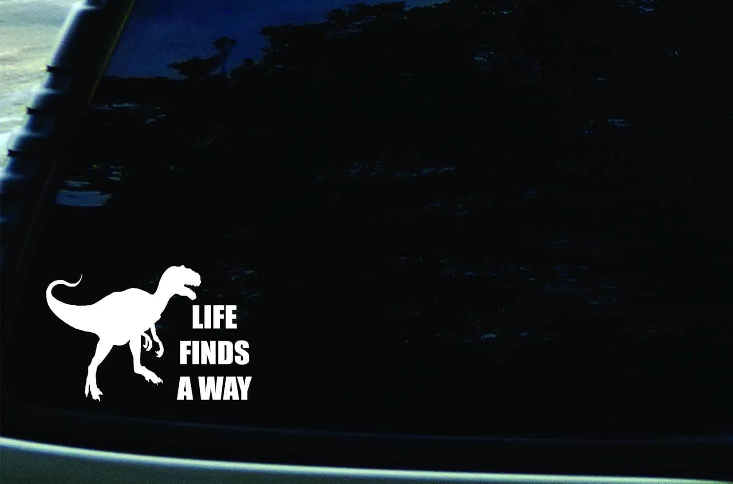 6" X 4" Life Finds A Way T-Rex Vinyl Die Cut Decal for Your Car, Truck, Laptop, Window
