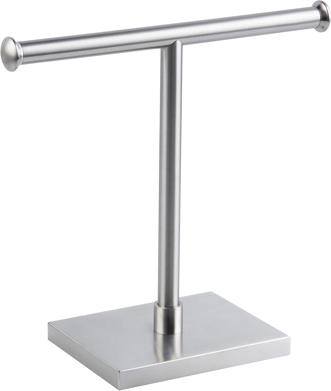 GERZWY Hand Towel Holder Stand Modern Tree Rack Free Standing for Countertop, SUS 304 Stainless Steel Brushed Finished