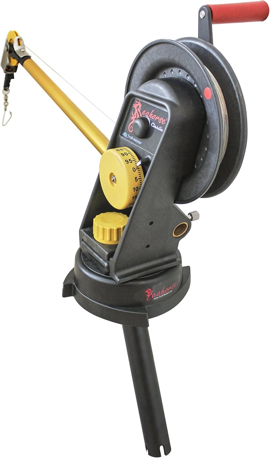 Seahorse Manual Downrigger with Swivel Base and Gimbal Mount by Troll-Master