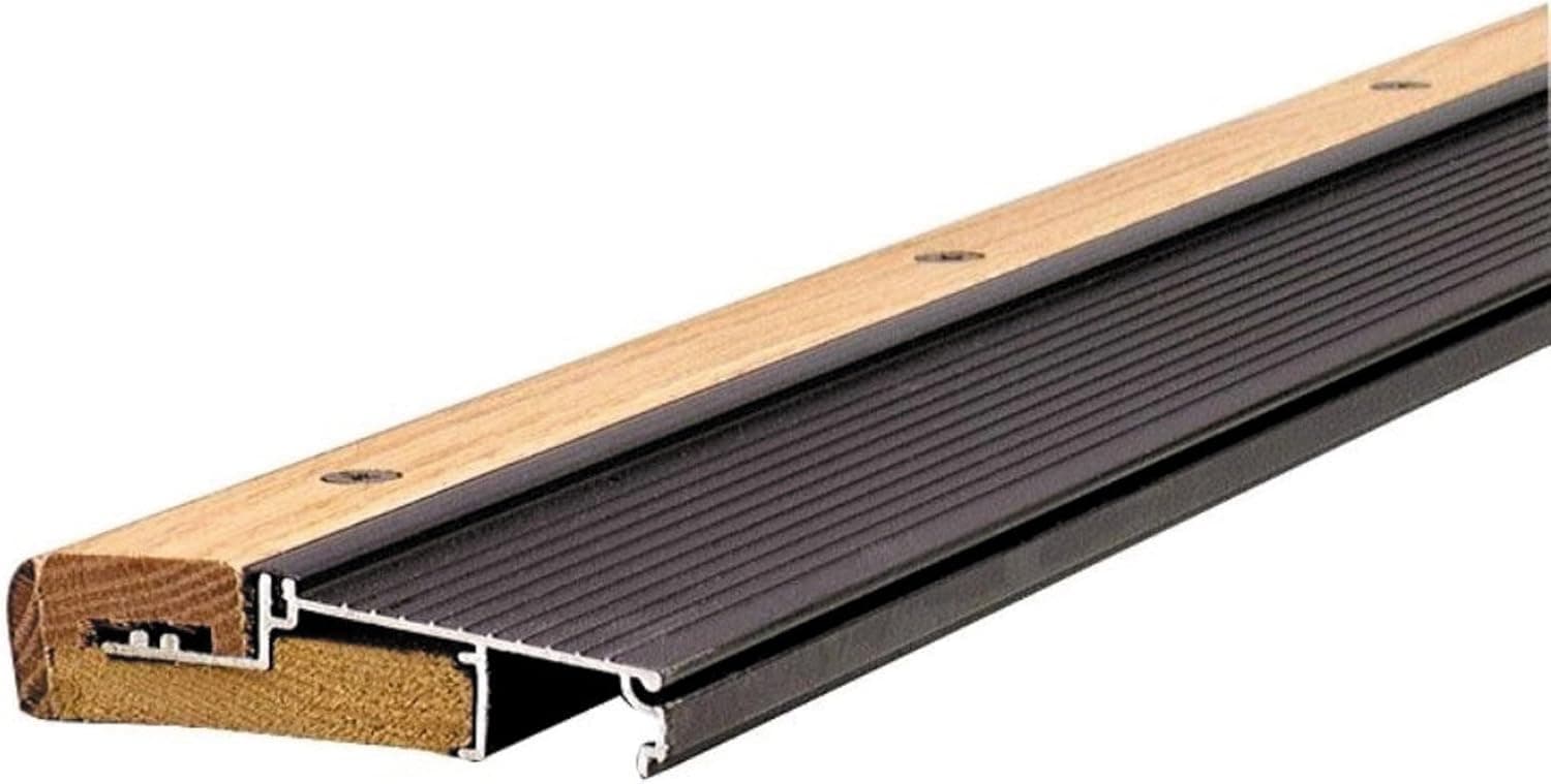 M-D Building Products 77792 1-1/8-Inch by 4-9/16-Inch - 36-Inch TH393 Adjustable Aluminum and Hardwood Sill Inswing, Bronze