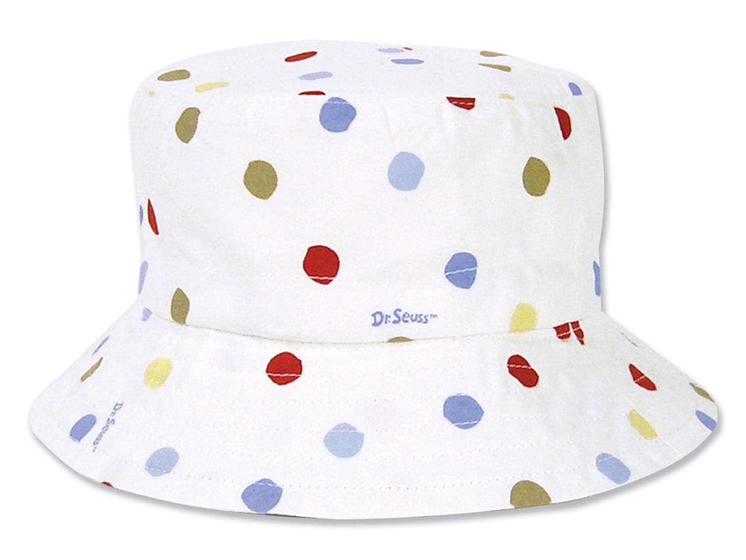 Trend Lab Dr. Seuss Bucket Hat, One Fish, Two Fish, Red Fish, Blue Fish, 6 Months