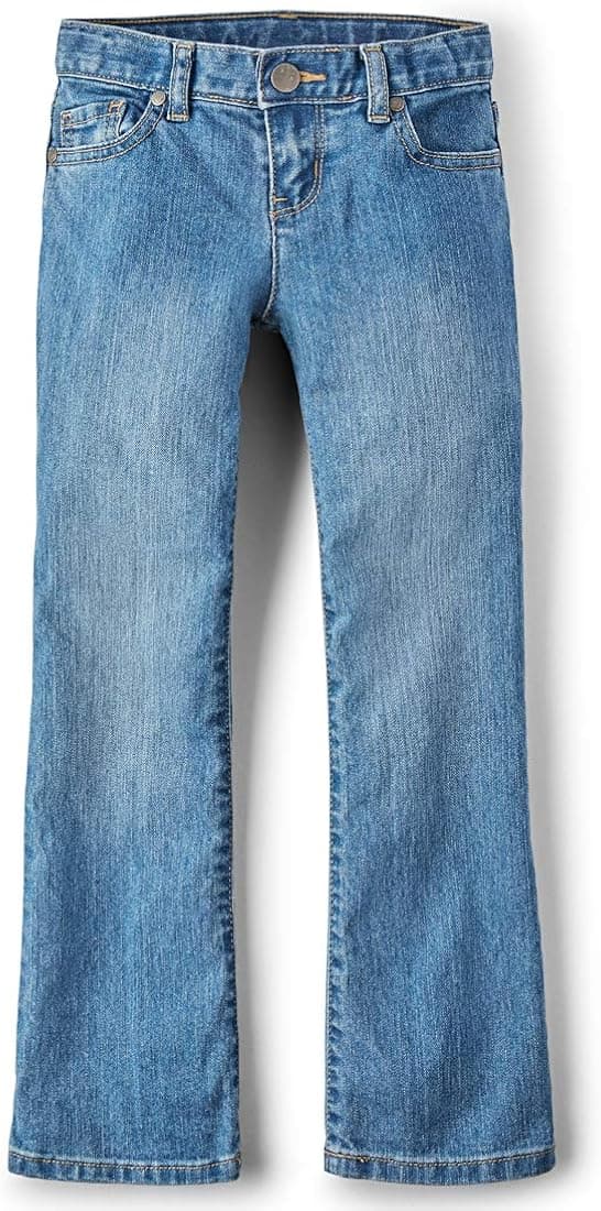The Children's Place Girls' Basic Bootcut Jeans