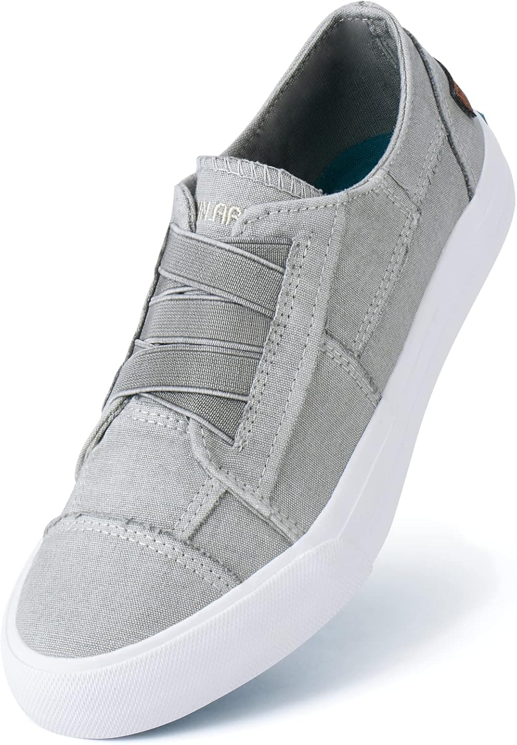 JENN ARDOR Women's Canvas Slip On/Lace up Sneakers Low Tops Fashion Flats Comfortable Casual Shoes for Walking