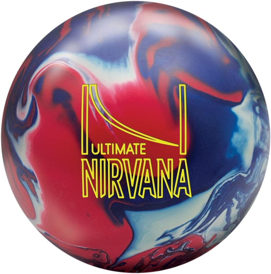 Brunswick Ultimate Nirvana Bowling Ball, Red/White/Blue Pearl, 14 lbs