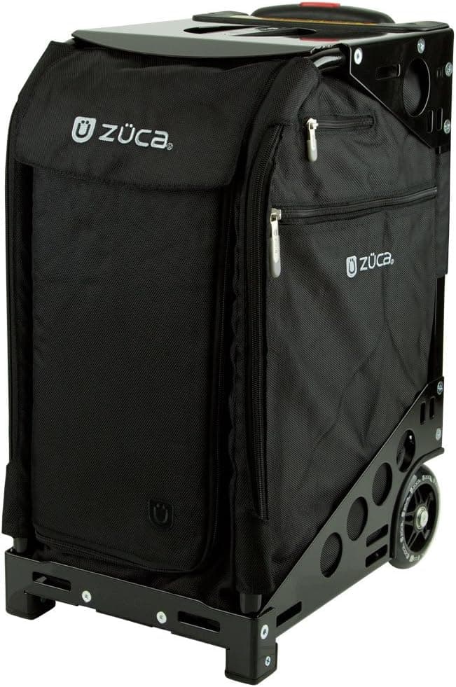 Zuca Pro Travel Insert Bag & Frame (Black) with 5 Pouches and Travel Cover