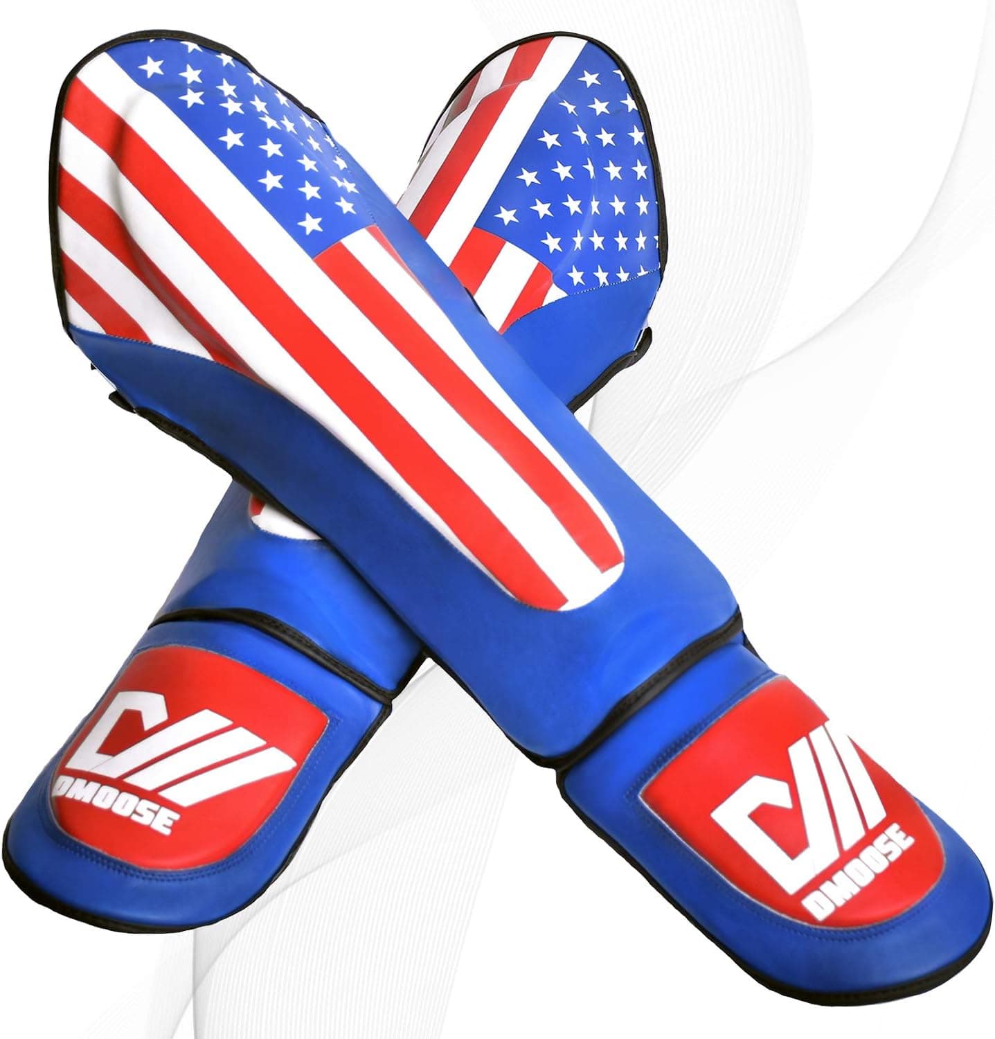 DMoose Fitness Professional MMA Shin Guards for Training and Sparring, Muay Thai, Kickboxing, Karate, and Fight Gear, Reinforced Protection and Shock Resistant, Men and Women