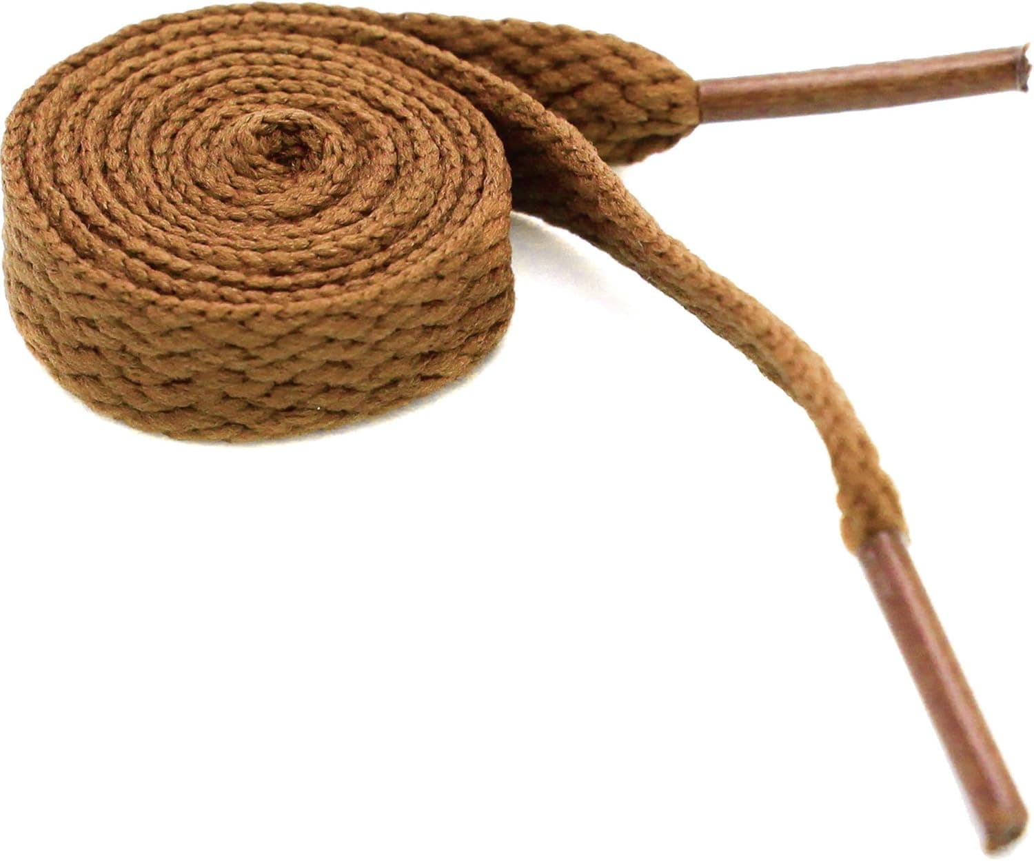 Women's Fashion Flat Shoelaces Cognac 27" Inches