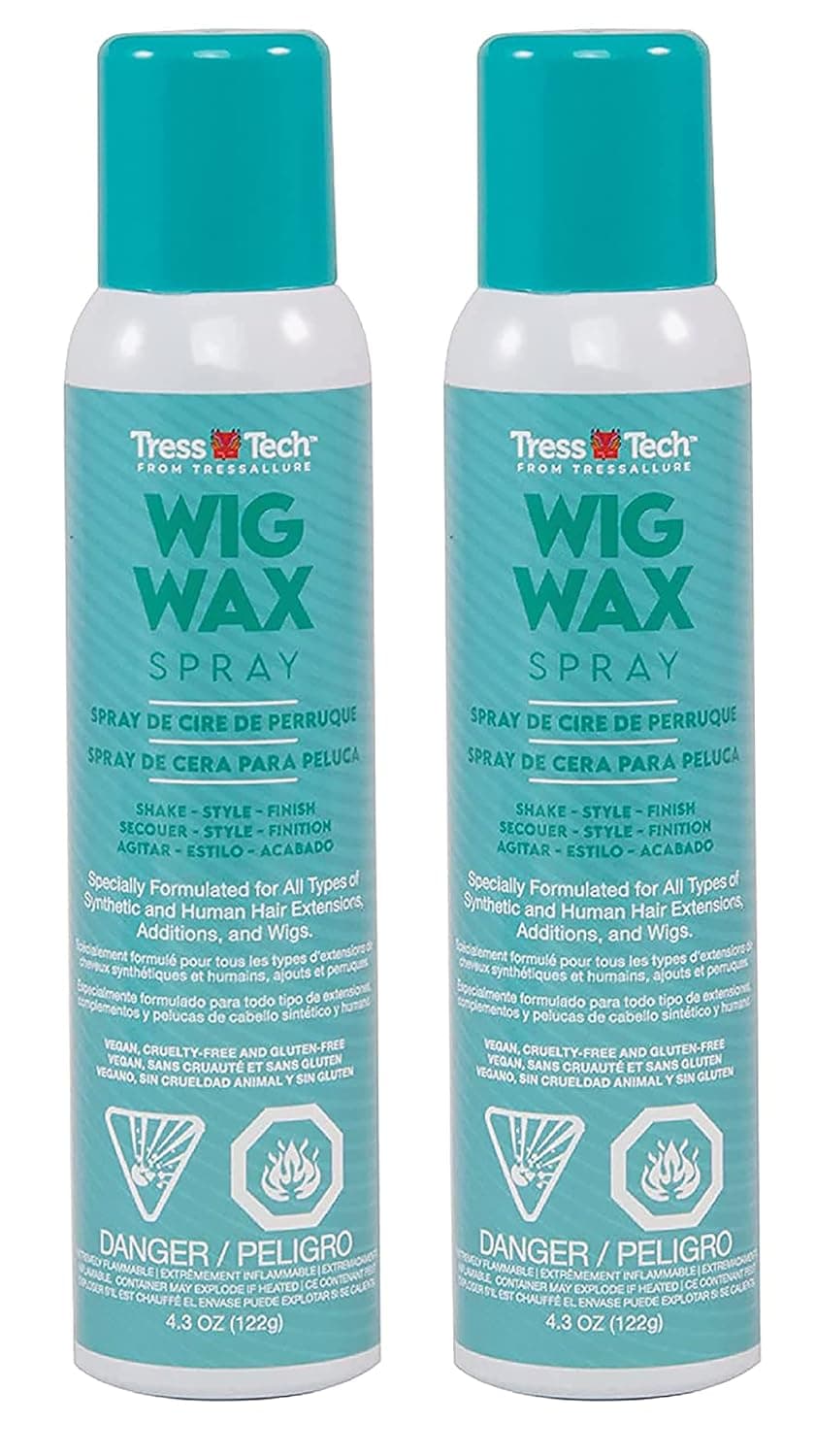 Tressallure TressTech Dry Spray Wig Wax | Add Volume in Wigs | All types of Hair | 2 Pack, 4.3 Fl. Oz.