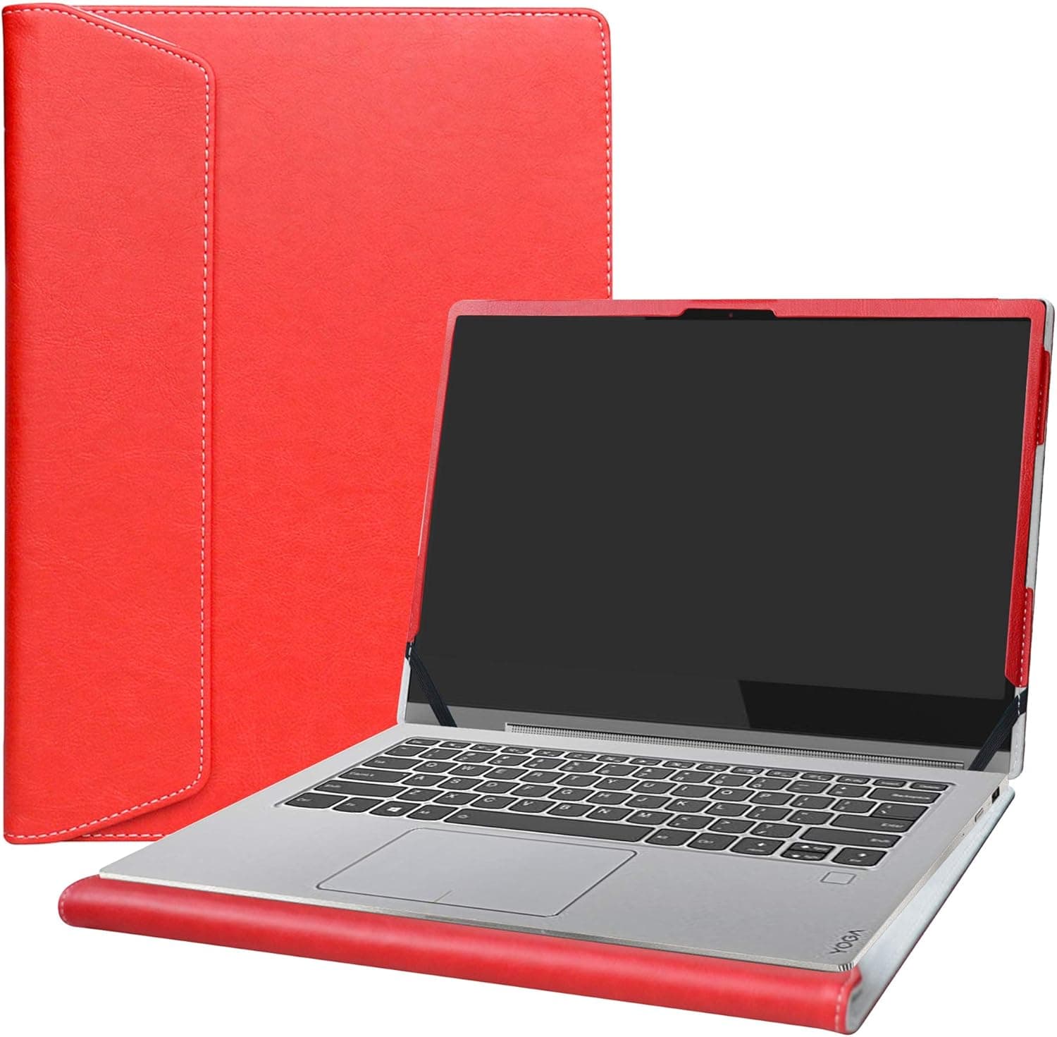 Alapmk Protective Case for 14" Lenovo Yoga C930 C930-13IKB/ideapad S540 14 S540-14IWL S540-14API & Dell Inspiron 14 7400 & Samsung Galaxy Book Go Laptop[Not fit Yoga Book C930 C940],Red