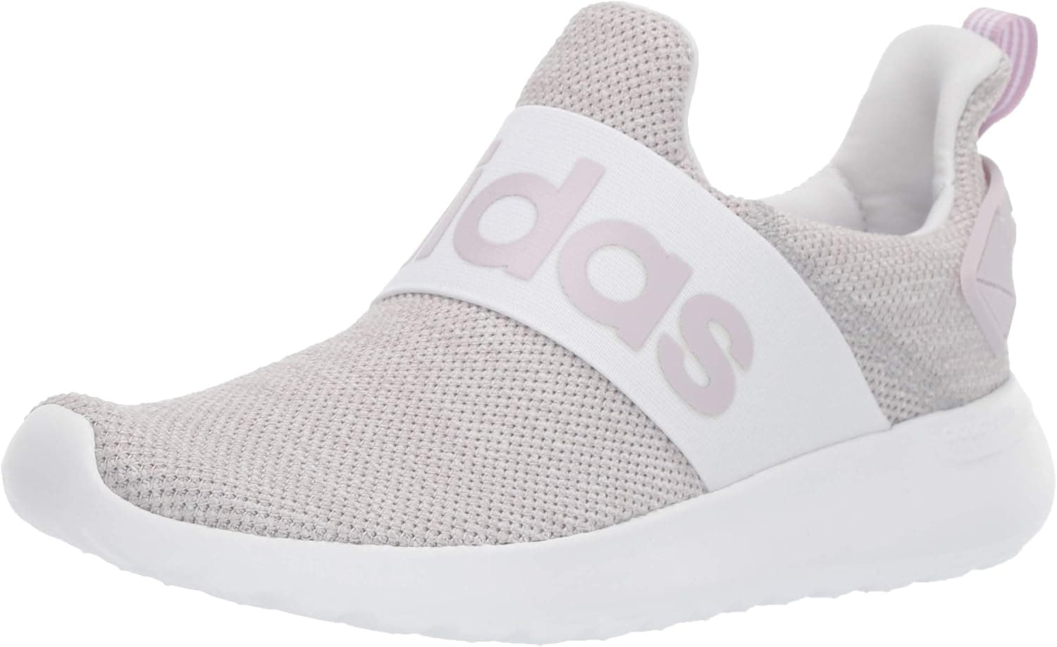adidas Women's Lite Racer Adapt Running Shoe, white/mauve/grey, 5 M US