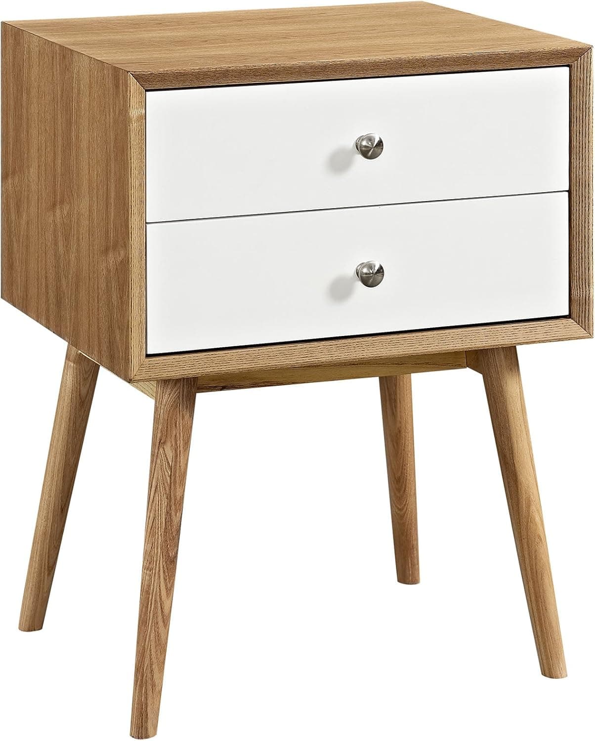 Modway Dispatch Nightstand, Natural White, Twin