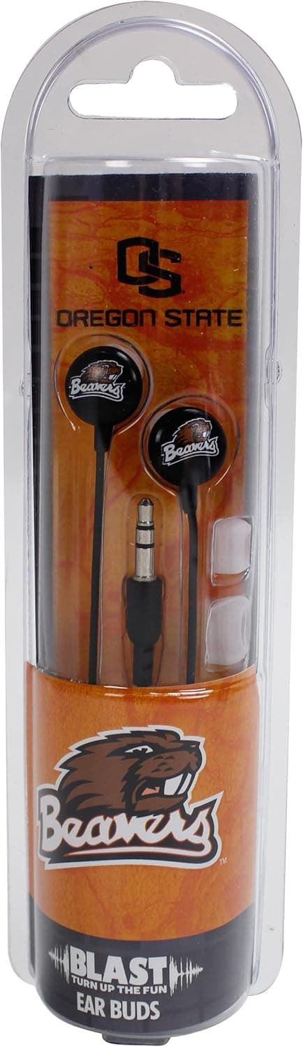 NCAA Oregon State Beavers Blast Earbud Headphones