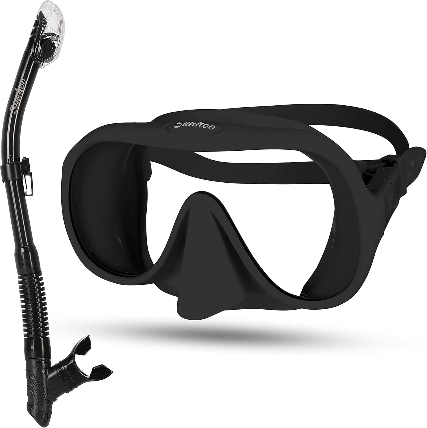Gpeng Snorkel Mask Snorkel Set, Snorkeling Gear for Adults, Anti-Fog Scuba Diving mask Set