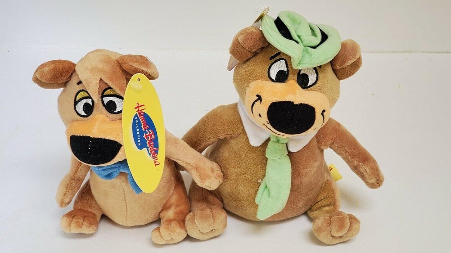 Yogi & Boo Boo Bear Plush Set 6" Stuffed Soft Dolls Hanna Barbera