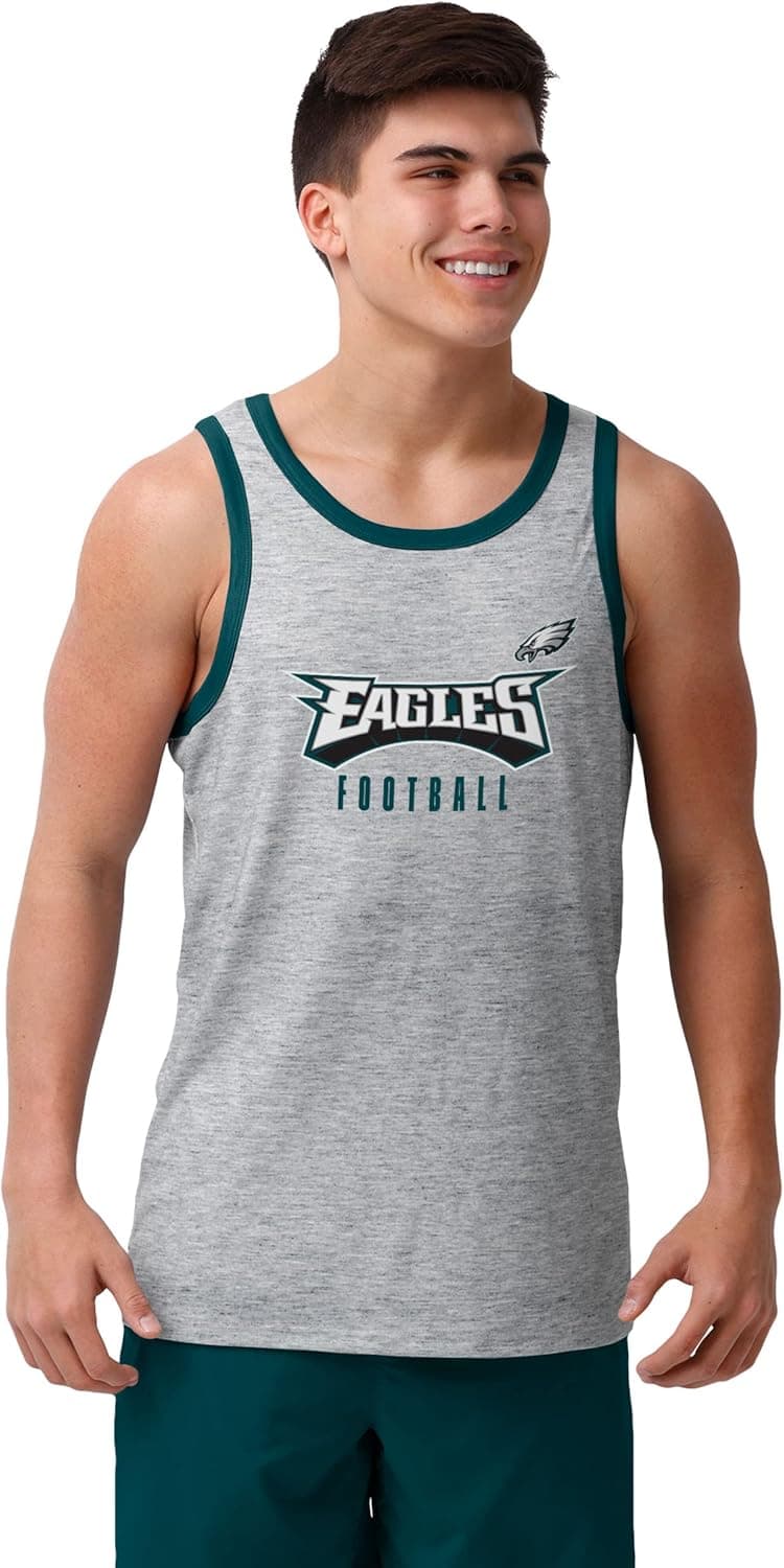FOCO Men's NFL Team Logo Fashion Shirt Sleeveless Top