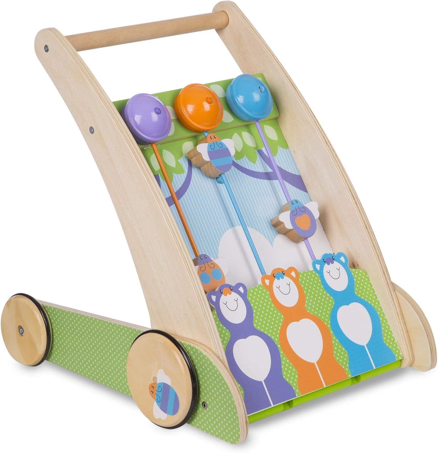 Melissa & Doug First Play Ring & Ding Forest Friends Push Toy