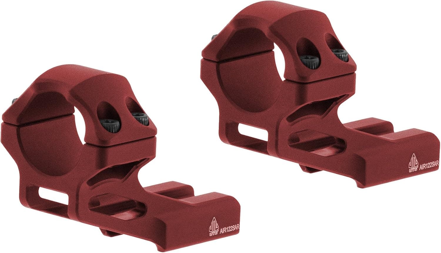 UTG ACCU-SYNC™ 1" High Profile 37mm Offset Pic. Rings, Red