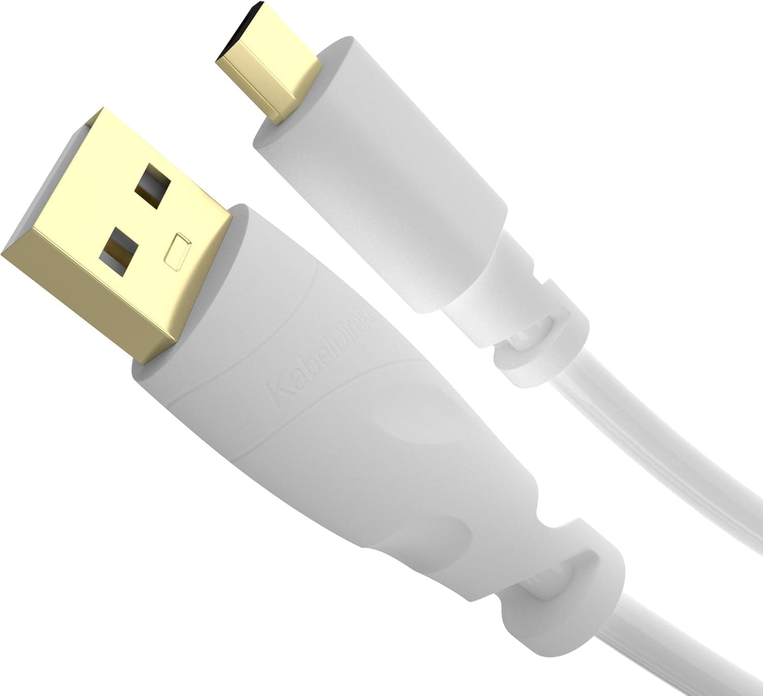 KabelDirekt – (1 Foot Micro USB 2.0 Sync & Charge Cable White – Top Series