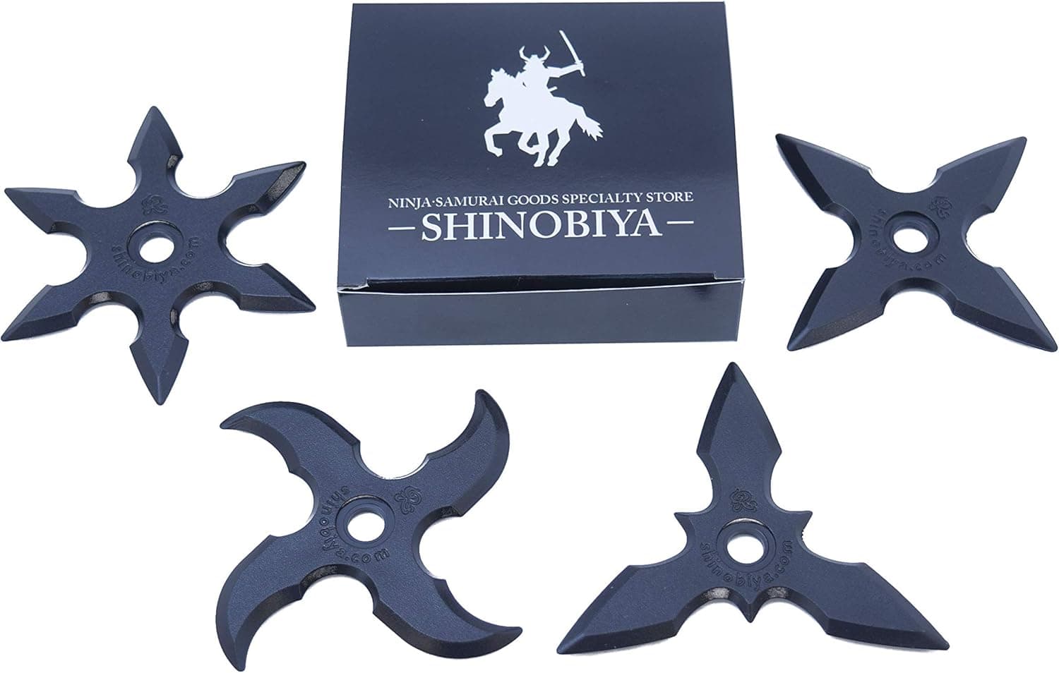 Shinobiya Ninja Rubber Toy Throwing Game 4 Piece Set