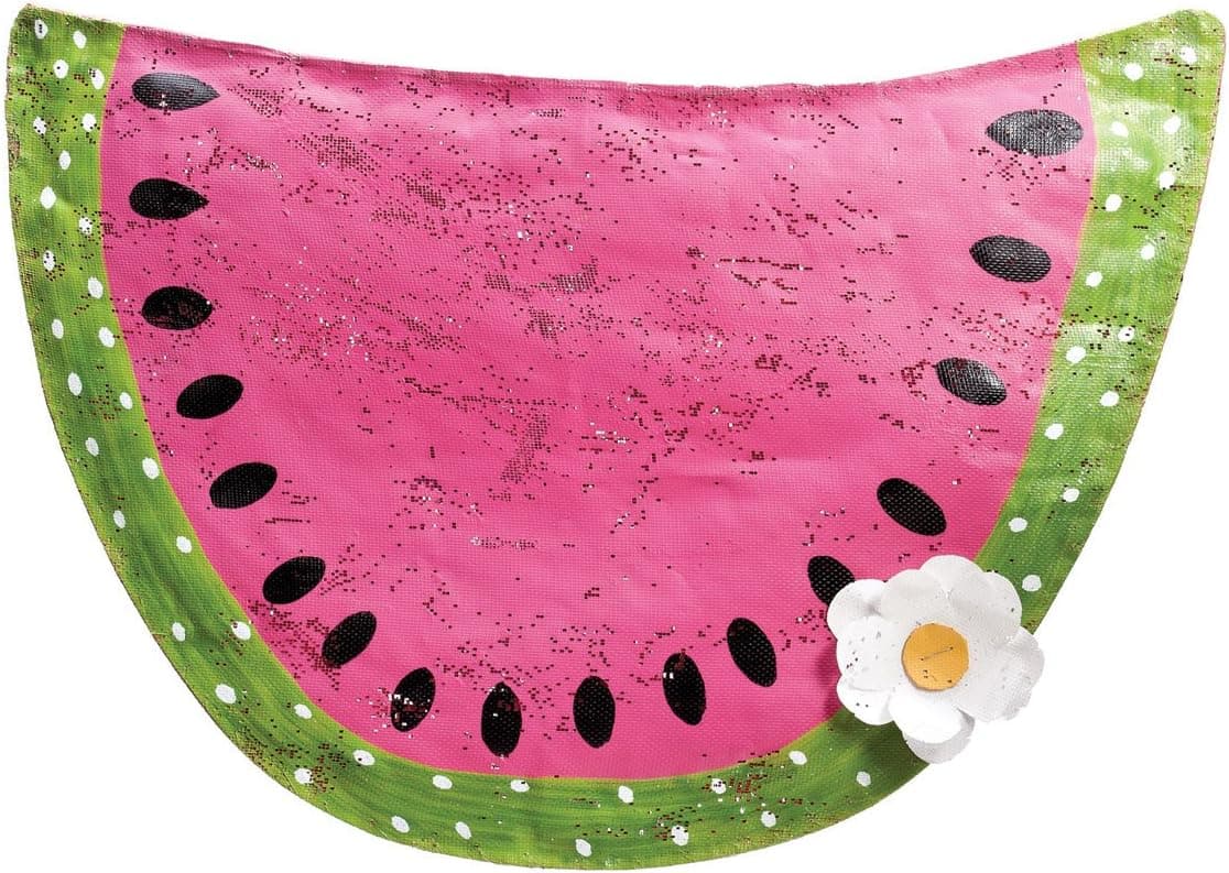 DEMDACO Watermelon with Daisy Door Hanger