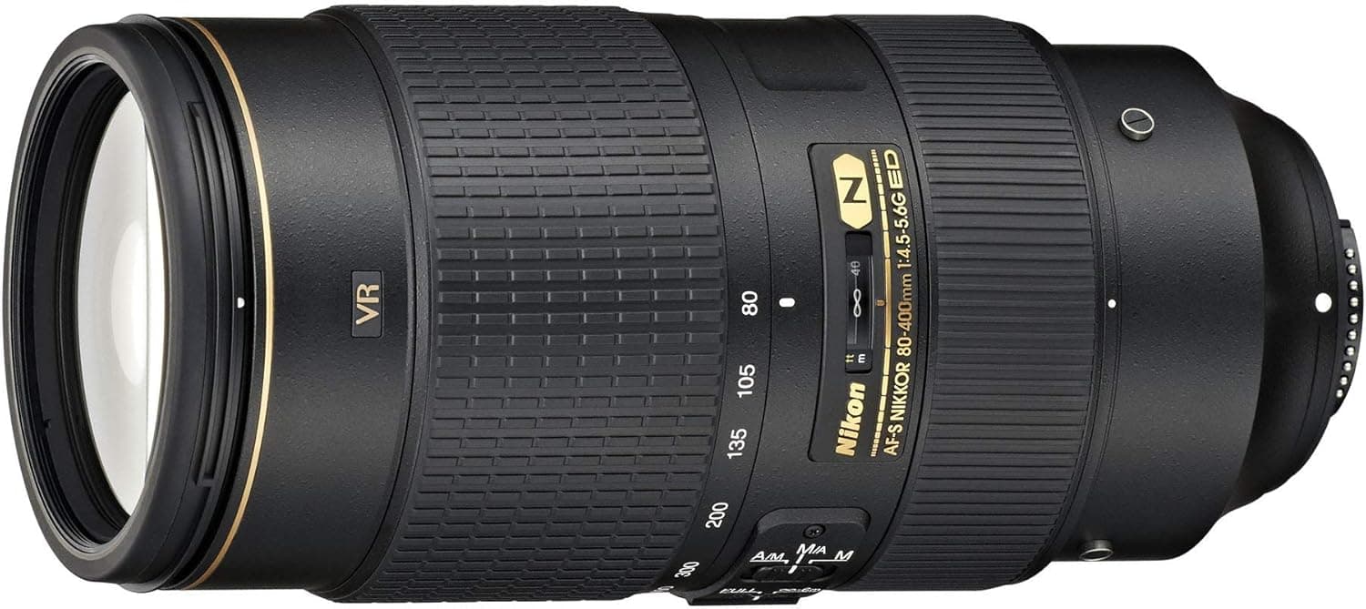Nikon AF-S FX NIKKOR 80-400mm f.4.5-5.6G ED Vibration Reduction Zoom Lens with Auto Focus for Nikon DSLR Cameras