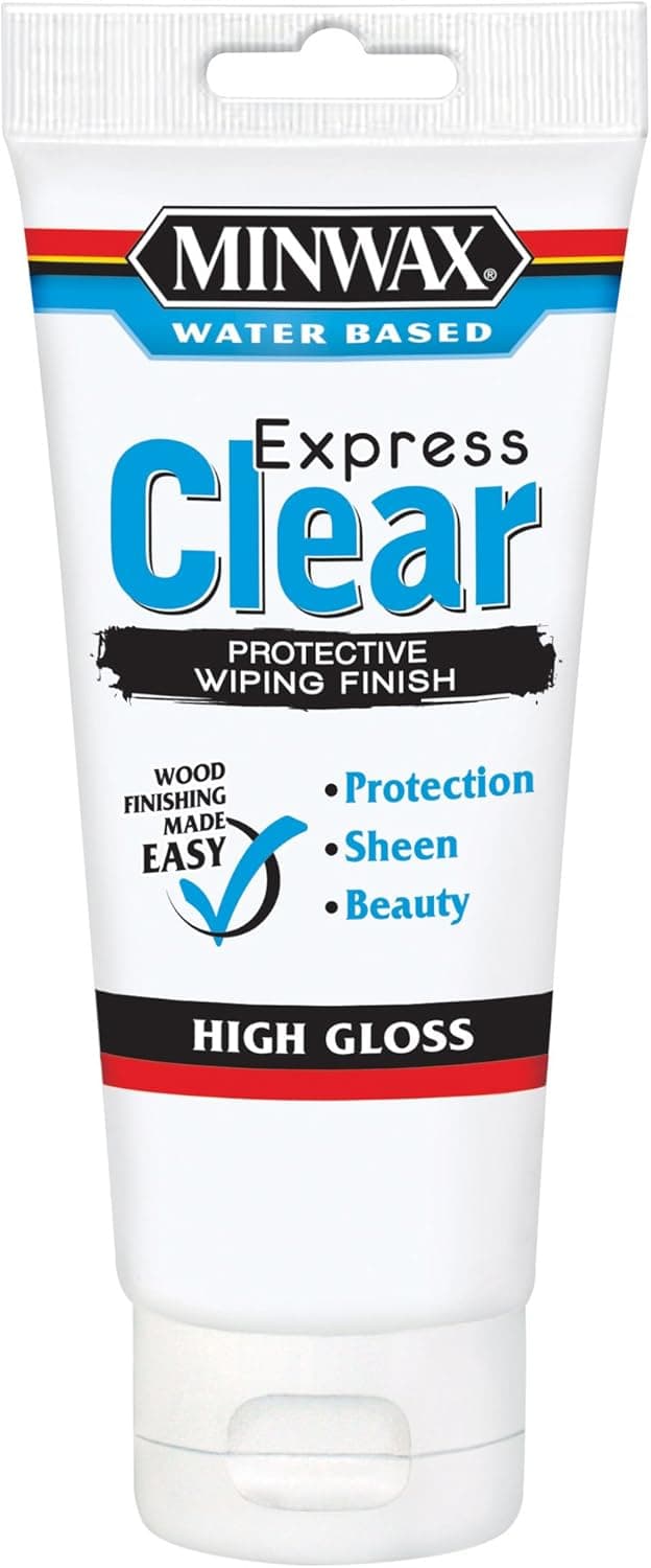Minwax 40801 6-Ounce Clear High Gloss Color Wiping Stain and Finish