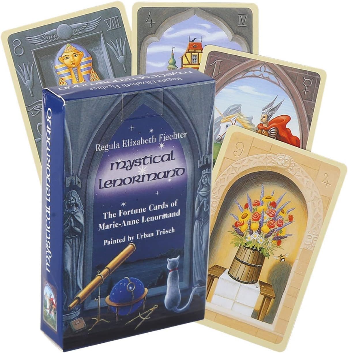 Bewish Tarot Cards-The Mystical Lenormand Oracle Cards, 36 Tarot Deck, Clarification and Complement Readings Fortune Telling Game
