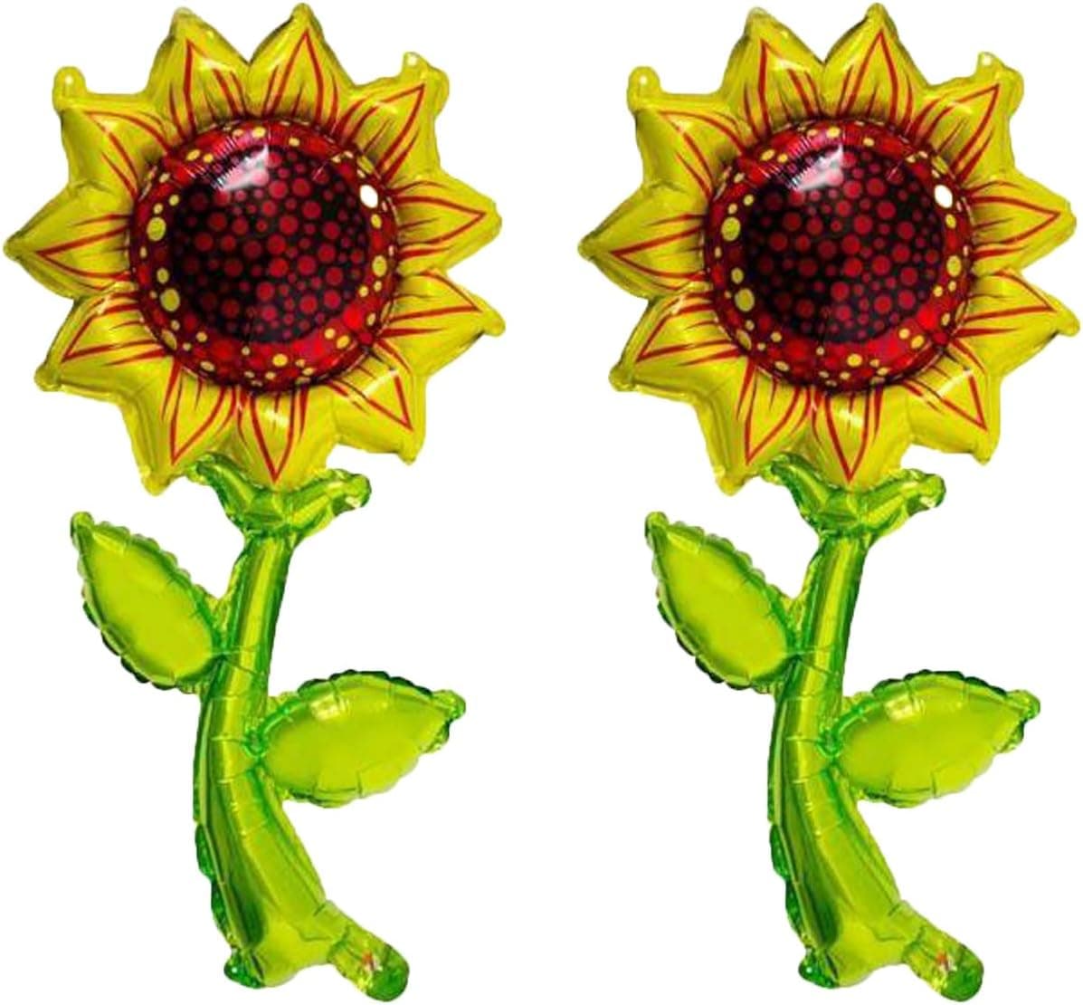 36 inch Sunflower Balloon Premium Sunflower Shaped Balloons For Sunflower Themed Party，Baby Shower, Party Decor (36*19 inch (cartoon))