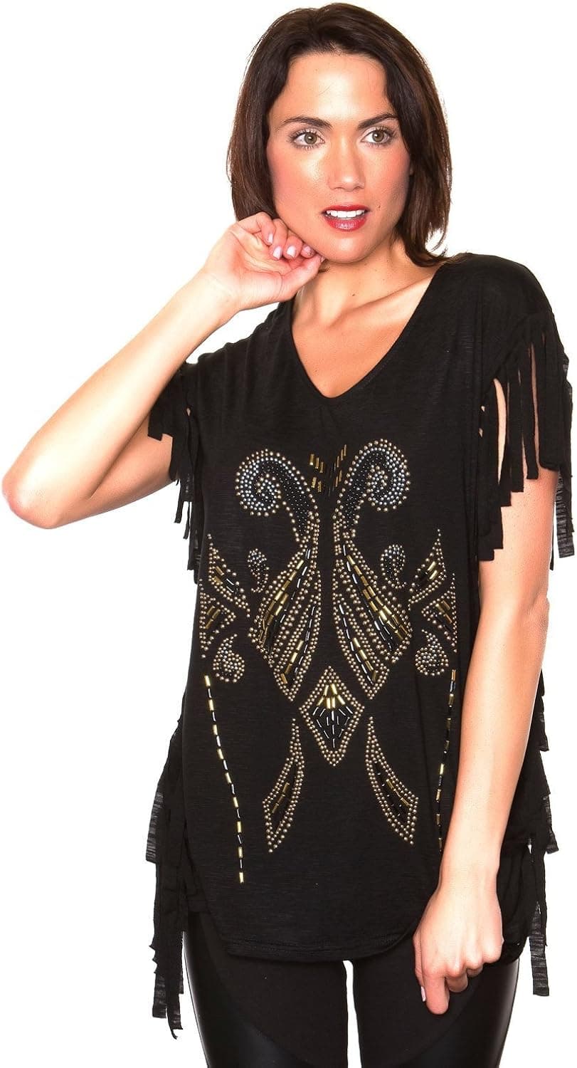 Oppa! Women's Tribal Awakening Knit Blouse Shirt Top