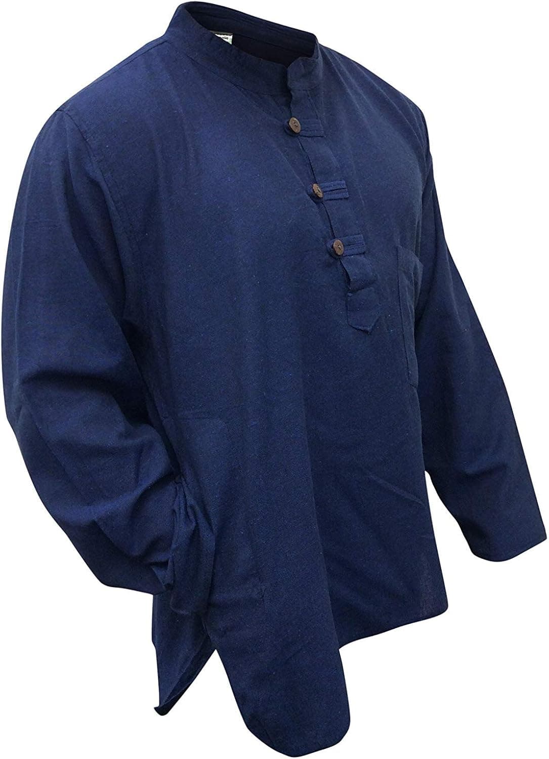 Shopoholic Fashion Plain Grandad Shirt
