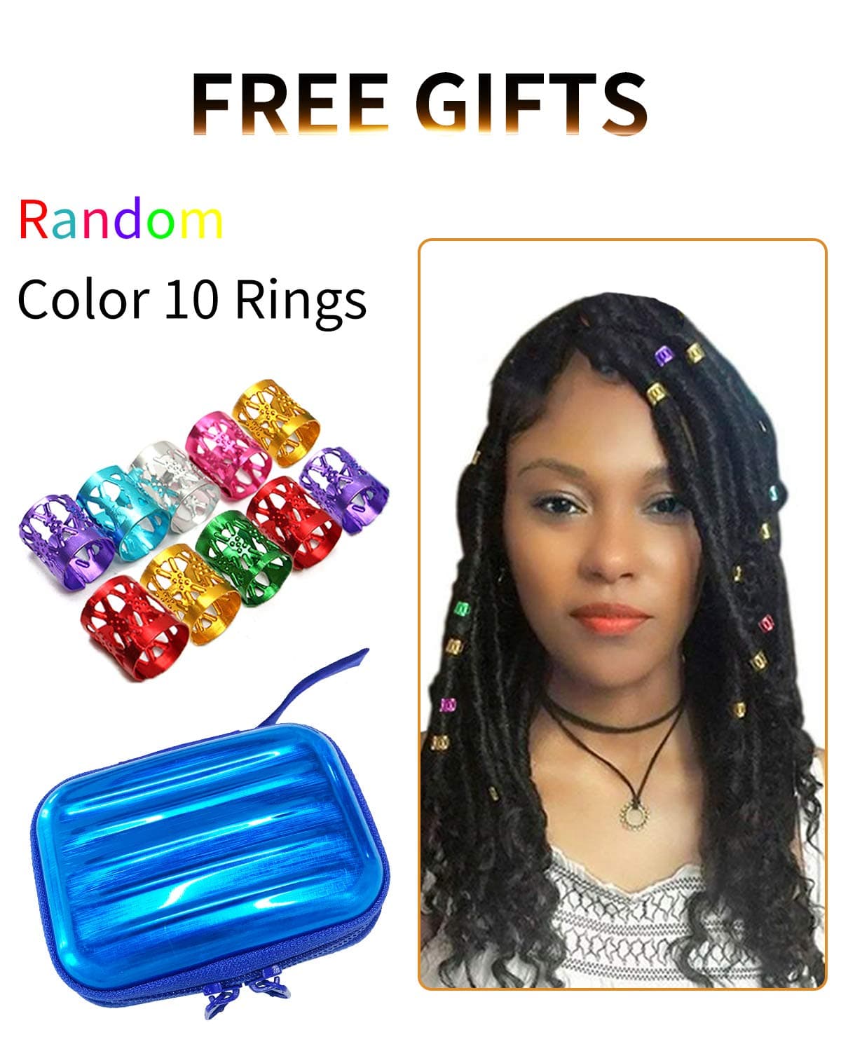 Interlocking Tool for Locs Dreadlocks Tool Needle for Sisterlocks Craft Hair Tools Crochet for Interlocks Dreadlocks Hair Extensions Easy Locs Your Hair With 1 Metal Box 5PCS