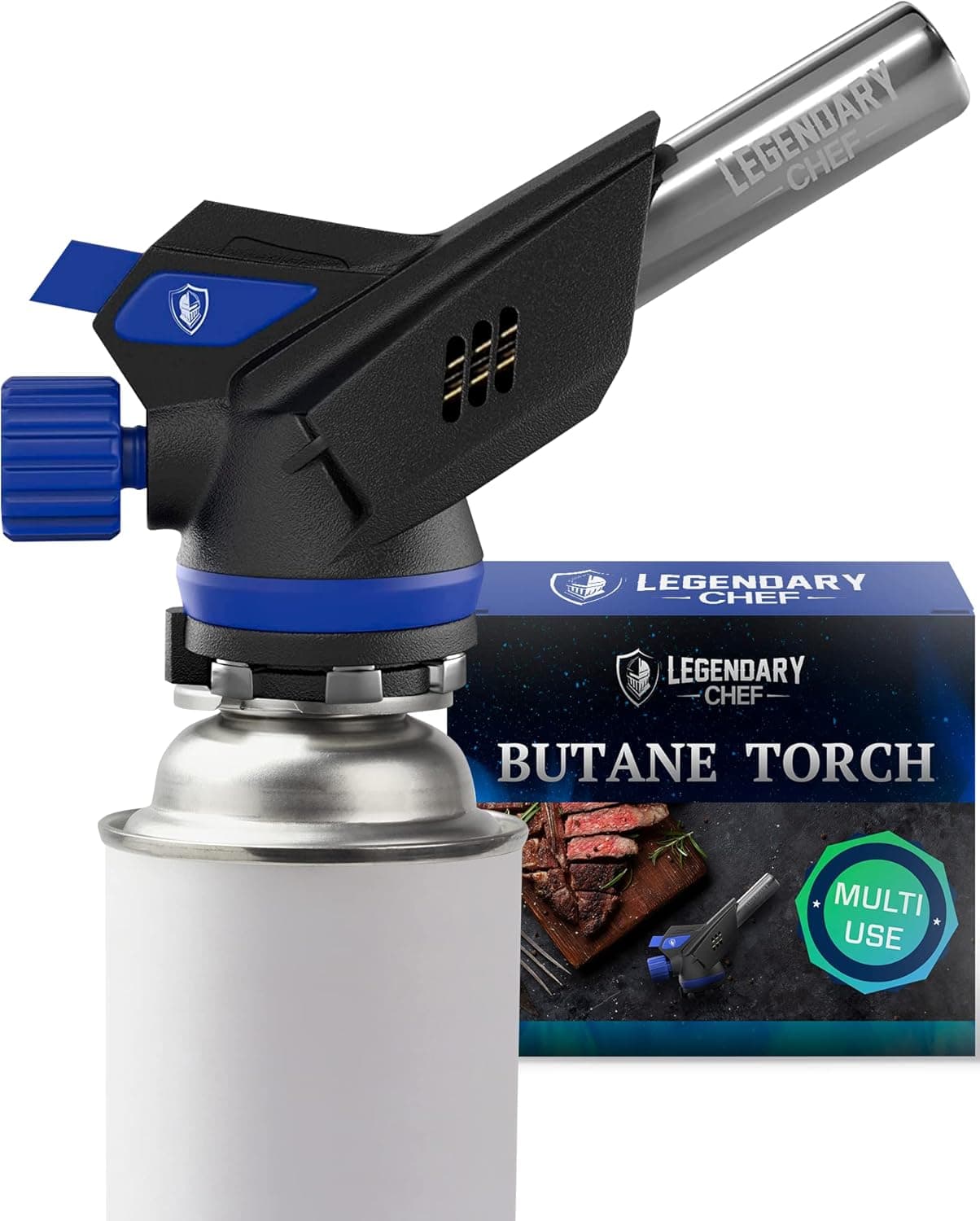 Legendary Chef - Butane Torch Kitchen Torch Blow Torch Cooking Torch Lighters Butane - Creme Brulee Torch Culinary Torch (Butane Gas Not Included)