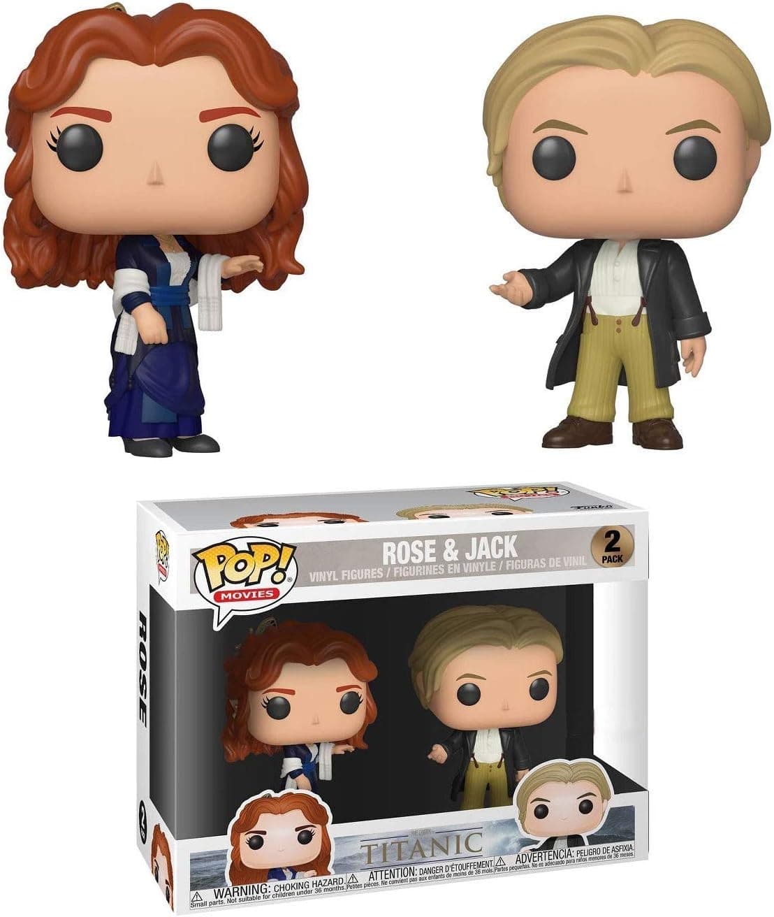 Funko - Figurine Titanic - 2-Pack Rose & Jack Exclu Pop 10cm - 0889698364379