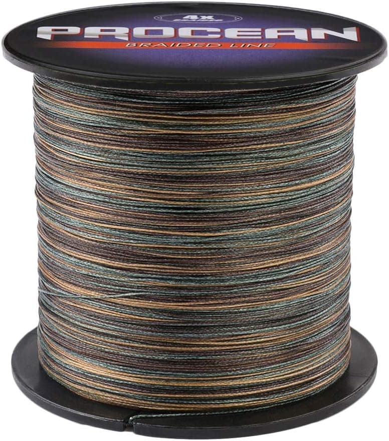 Procean 100% PE 4 & 8 Strands Braided Fishing Line, 6-300 LB Sensitive Braided Lines, Super Performance and Cost-Effective