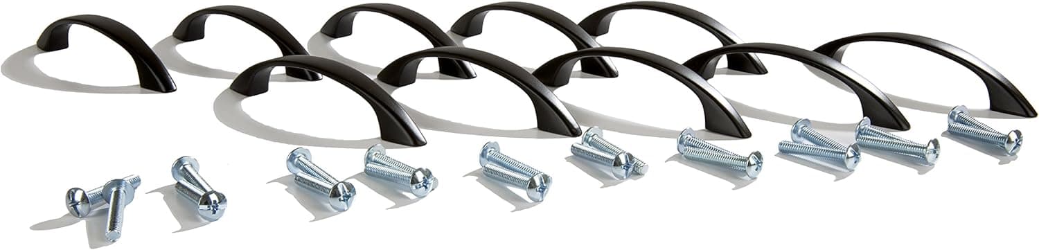 Ultra Hardware 59158 Cabinet Hardware Handle Pull, Pack Of 10 (10 Count, Oil Rubbed Bronze)