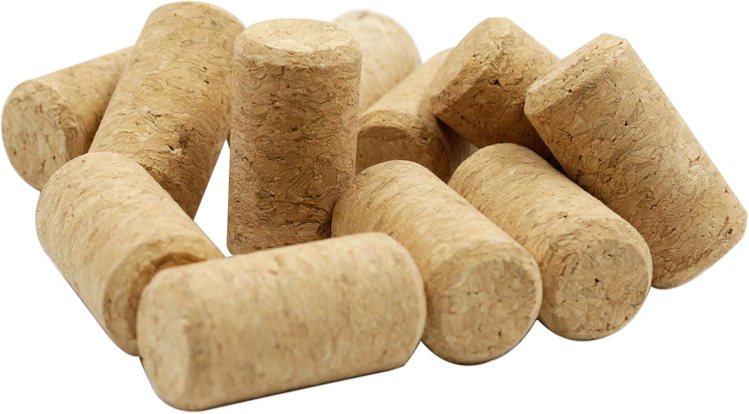 120 Pack #8 Straight Corks, Natural Wine Corks Premium Wine Stoppers for Bottling of Wines, 7/8" x 1 3/4"