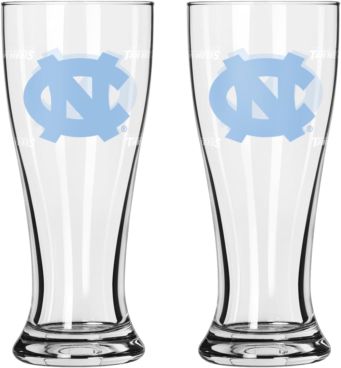 NCAA North Carolina Tar Heels Mini Pilsner, 2.5-ounce, 2-Pack