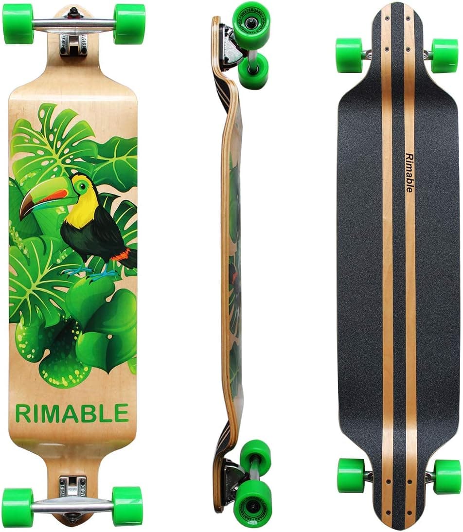 RIMABLE Canadian Maple Drop Deck Longboard