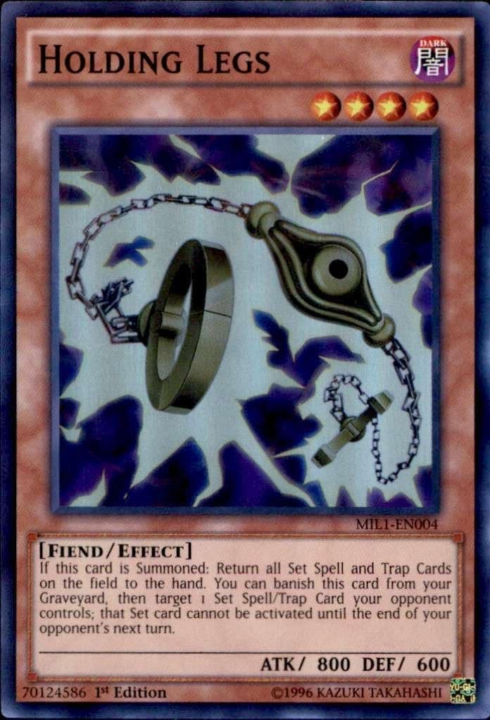 YU-GI-OH! - Holding Legs (MIL1-EN004) - Millennium Pack 1 - 1st Edition - Super Rare
